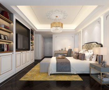 Simple European Style Bedroom-ID:232615939