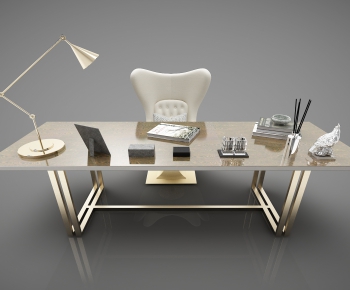 Modern Computer Desk And Chair-ID:663866517