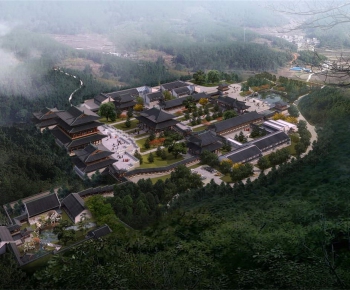 Chinese Style Architectural Bird's-eye View Planning-ID:936242127