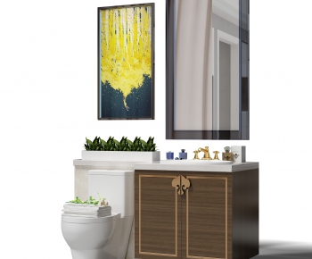 Chinese Style Bathroom Cabinet-ID:455755596