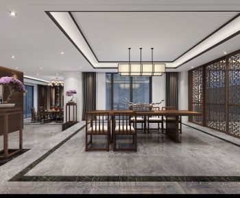 New Chinese Style Dining Room-ID:614087683