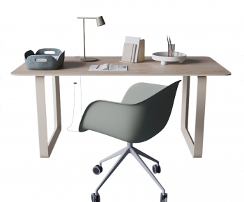 Modern Computer Desk And Chair-ID:902694823