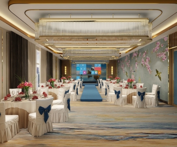 New Chinese Style Banquet Hall-ID:618404346