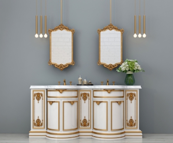 European Style Bathroom Cabinet-ID:178557769