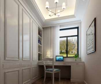 Simple European Style Study Space-ID:351276168