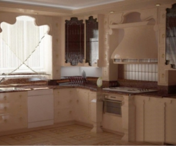 European Style Kitchen Cabinet-ID:275316669