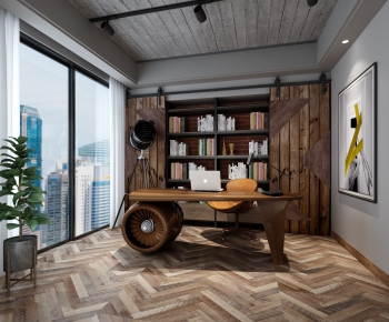 Industrial Style Study Space-ID:517283517