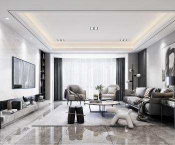 Modern A Living Room-ID:224555983