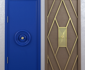 Modern Solid Wood Door-ID:223476217
