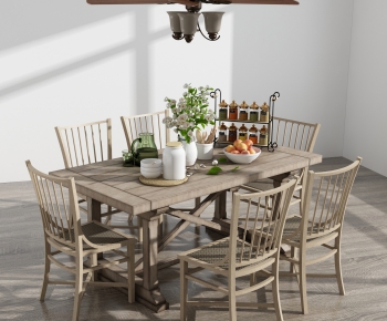 Nordic Style Dining Table And Chairs-ID:746306733