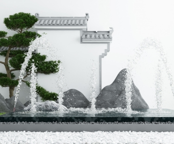 New Chinese Style Garden Landscape-ID:575048722