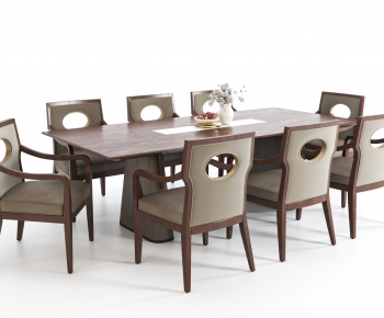 New Chinese Style Dining Table And Chairs-ID:417953496