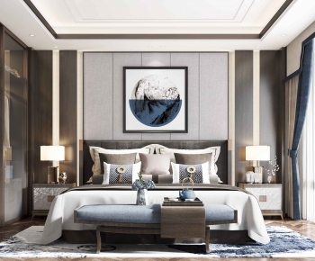 New Chinese Style Bedroom-ID:777902314