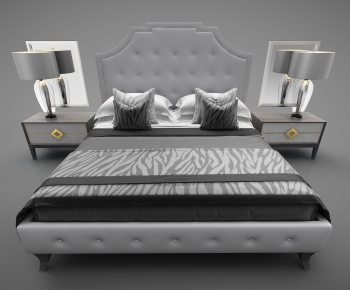 Modern Double Bed-ID:588588323