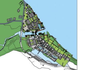 Modern Architectural Bird's-eye View Planning-ID:279815143