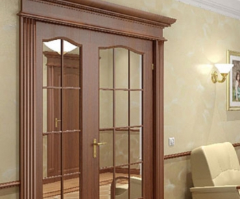 Modern Solid Wood Door-ID:266240392