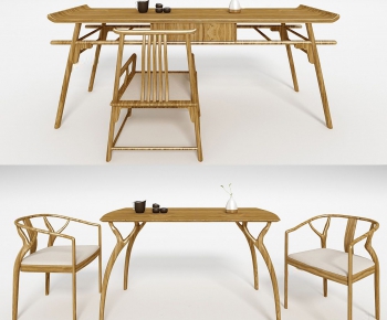 New Chinese Style Leisure Table And Chair-ID:955993575