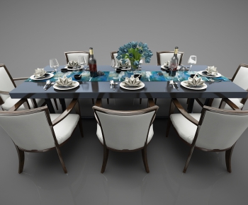 New Chinese Style Dining Table And Chairs-ID:544304313
