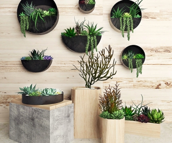 Modern Potted Green Plant-ID:476677999