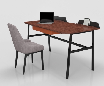 Modern Computer Desk And Chair-ID:581050227