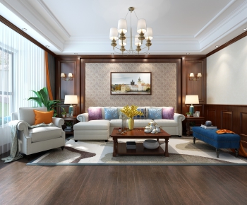 American Style A Living Room-ID:654363456