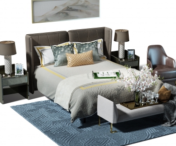 Modern Double Bed-ID:172863514