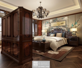 Chinese Style Bedroom-ID:141174926