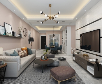 Modern A Living Room-ID:419288894