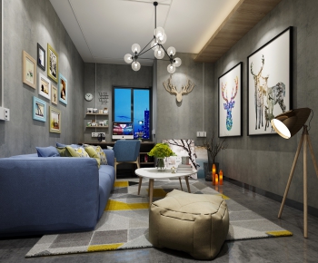 Modern A Living Room-ID:826776535