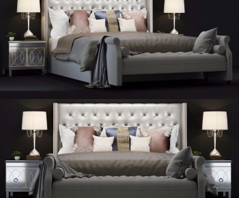 American Style Double Bed-ID:720398981