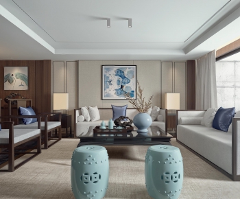 New Chinese Style Sofa Combination-ID:278577215