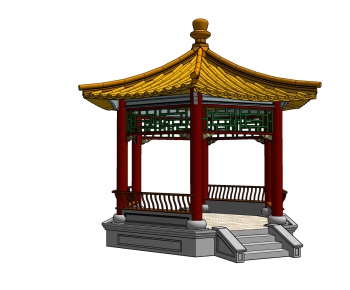 New Chinese Style Ancient Architectural Buildings-ID:277435498