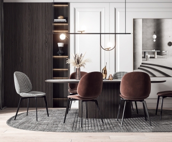 Modern Dining Table And Chairs-ID:337797237