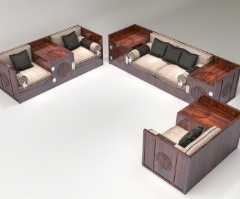 New Chinese Style Sofa Combination-ID:134174685