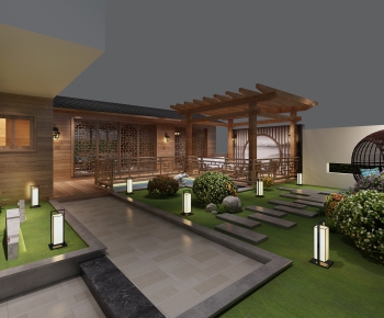 New Chinese Style Courtyard/landscape-ID:510925122