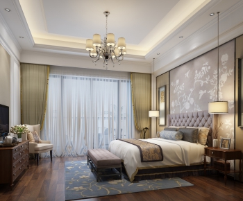 Simple European Style Bedroom-ID:595015984