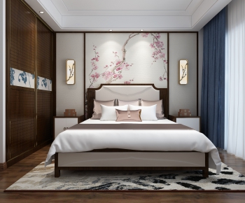 New Chinese Style Bedroom-ID:201837576