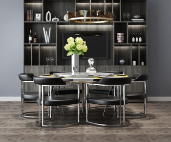 Modern Dining Table And Chairs-ID:405738636