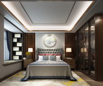 New Chinese Style Bedroom-ID:130889172