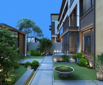 Modern Courtyard/landscape-ID:227680386