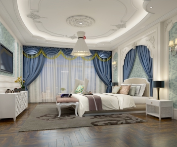 Simple European Style Bedroom-ID:460533169