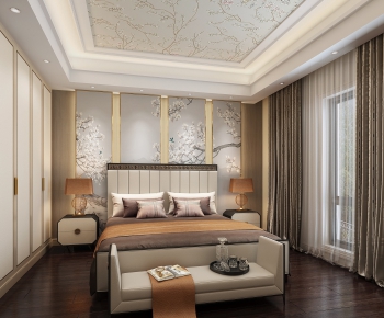 New Chinese Style Bedroom-ID:822381164