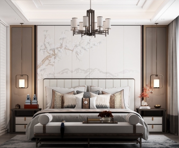 New Chinese Style Bedroom-ID:635889838