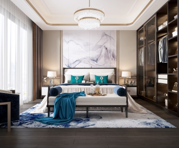 New Chinese Style Bedroom-ID:607875931