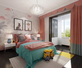 Nordic Style Girl's Room Daughter's Room-ID:803968684
