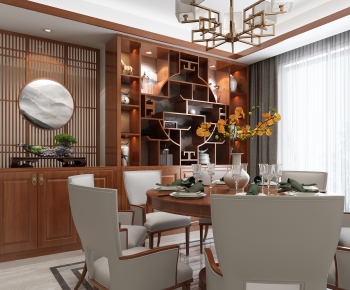 New Chinese Style Dining Room-ID:453696393