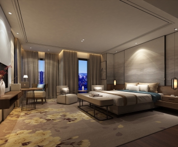 New Chinese Style Bedroom-ID:759261387