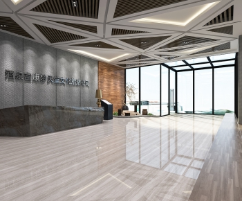 Modern Office Reception Desk-ID:786431569