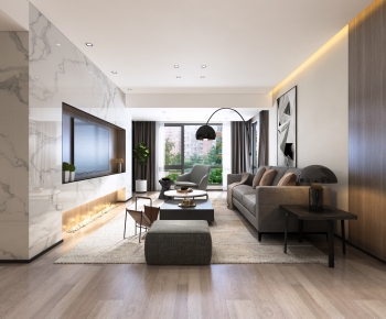 Modern A Living Room-ID:610748126