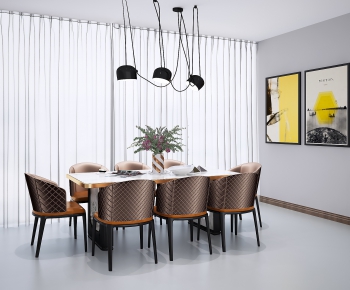 Modern Dining Table And Chairs-ID:267385379